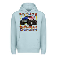 Blue Mist red white and boom Premium Hoodie - texasbilliewilder