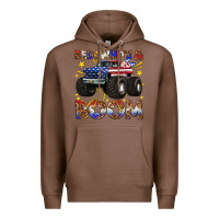 Chestnut red white and boom Premium Hoodie - texasbilliewilder