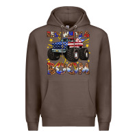 Coffee red white and boom Premium Hoodie - texasbilliewilder