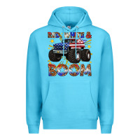 Ocean Blue red white and boom Premium Hoodie - texasbilliewilder