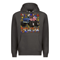 Smoke red white and boom Premium Hoodie - texasbilliewilder