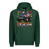 Sports Green red white and boom Premium Hoodie - texasbilliewilder