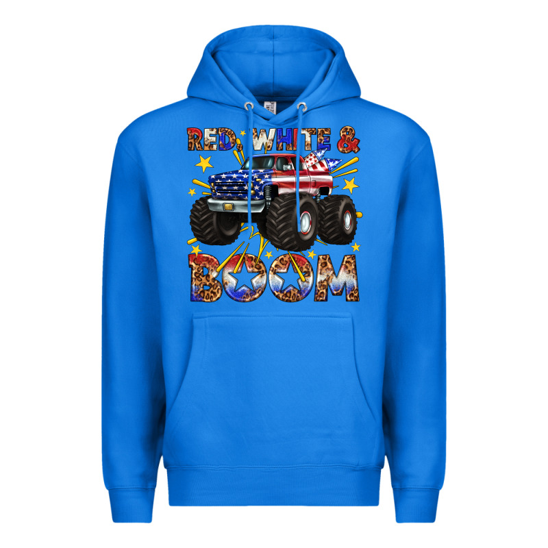Red White And Boom Premium Hoodie by texasbilliewilder | Teevron