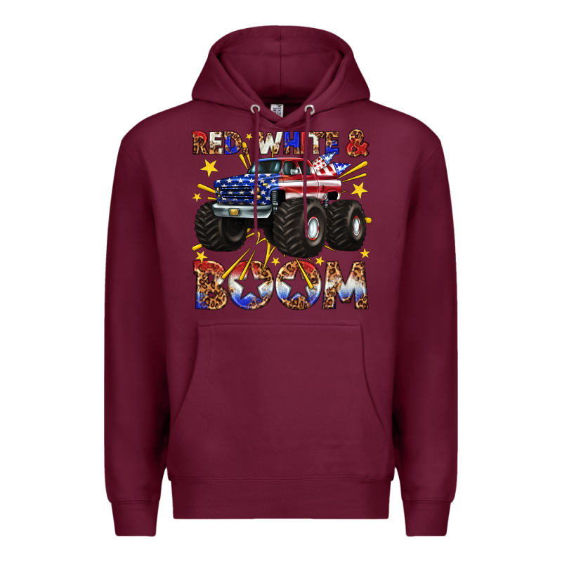 Red White And Boom Premium Hoodie by texasbilliewilder | Teevron
