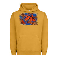 Pigment Peanut Butter basketball background Urban Hoodie - texasbilliewilder