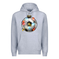 Heather Grey christmas  soccer Premium Hoodie - Zillion Design Studio