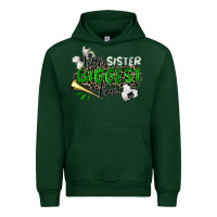 Forest Green little sister biggest fan soccer Urban Hoodie - Zillion Design Studio