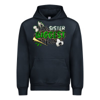 Navy little sister biggest fan soccer Urban Hoodie - Zillion Design Studio