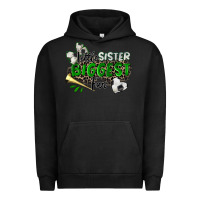 Pigment Black little sister biggest fan soccer Urban Hoodie - Zillion Design Studio
