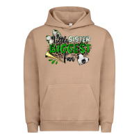Pigment Burro little sister biggest fan soccer Urban Hoodie - Zillion Design Studio