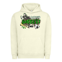 Pigment Pistachio little sister biggest fan soccer Urban Hoodie - Zillion Design Studio