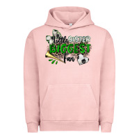 Pigment Salmon little sister biggest fan soccer Urban Hoodie - Zillion Design Studio