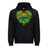 Black lucky heart with leopard Urban Hoodie - RanaPortraitStore