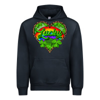 Navy lucky heart with leopard Urban Hoodie - RanaPortraitStore