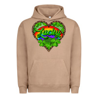 Pigment Burro lucky heart with leopard Urban Hoodie - RanaPortraitStore