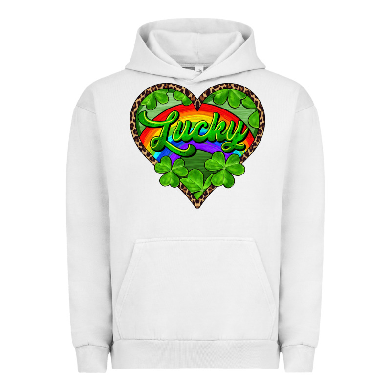 Lucky Heart With Leopard Urban Hoodie by RanaPortraitStore | Teevron