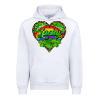 White lucky heart with leopard Urban Hoodie - RanaPortraitStore
