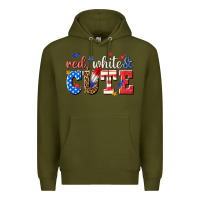 Army Green red white and cute billie wilder Premium Hoodie - texasbilliewilder