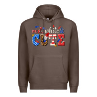 Coffee red white and cute billie wilder Premium Hoodie - texasbilliewilder