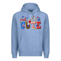 Colony Blue red white and cute billie wilder Premium Hoodie - texasbilliewilder