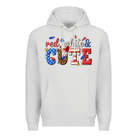 Dove Grey red white and cute billie wilder Premium Hoodie - texasbilliewilder