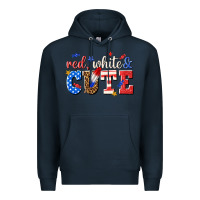 Navy red white and cute billie wilder Premium Hoodie - texasbilliewilder