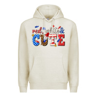 Oatmeal Heather red white and cute billie wilder Premium Hoodie - texasbilliewilder