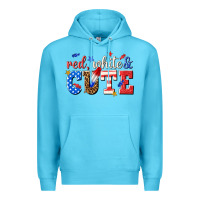 Ocean Blue red white and cute billie wilder Premium Hoodie - texasbilliewilder