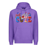Purple red white and cute billie wilder Premium Hoodie - texasbilliewilder