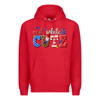 Red red white and cute billie wilder Premium Hoodie - texasbilliewilder
