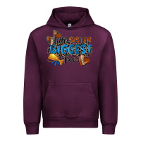 Mauve Wine little sister biggest fan football Urban Hoodie - Zillion Design Studio