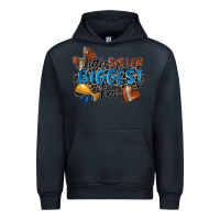 Navy little sister biggest fan football Urban Hoodie - Zillion Design Studio