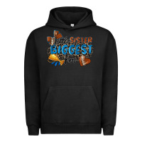 Pigment Black little sister biggest fan football Urban Hoodie - Zillion Design Studio