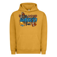 Pigment Peanut Butter little sister biggest fan football Urban Hoodie - Zillion Design Studio