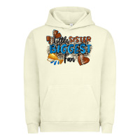 Pigment Pistachio little sister biggest fan football Urban Hoodie - Zillion Design Studio