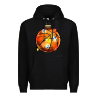 Black christmas baskeball Premium Hoodie - Zillion Design Studio