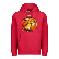 Cardinal christmas baskeball Premium Hoodie - Zillion Design Studio