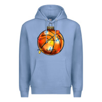 Colony Blue christmas baskeball Premium Hoodie - Zillion Design Studio