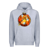 Heather Grey christmas baskeball Premium Hoodie - Zillion Design Studio
