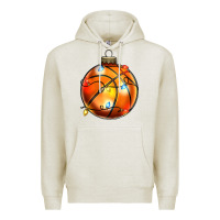 Oatmeal Heather christmas baskeball Premium Hoodie - Zillion Design Studio