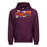 Mauve Wine basketball coach Urban Hoodie - texasbilliewilder