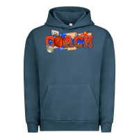 Pigment Midnight Navy basketball coach Urban Hoodie - texasbilliewilder