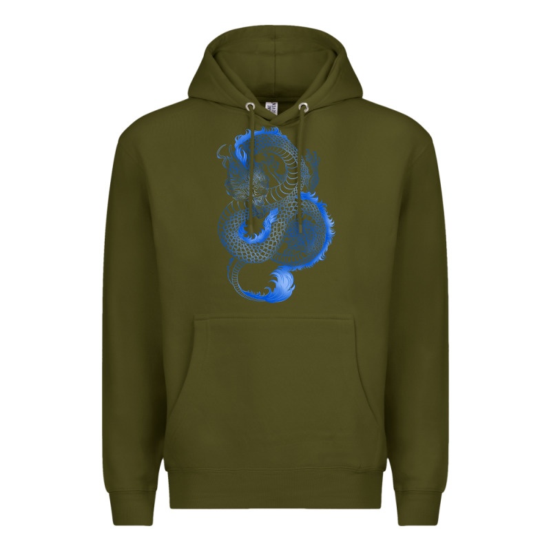Blue Dragon Premium Hoodie by RanaPortraitStore | Teevron