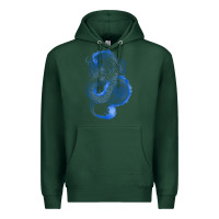 Sports Green blue dragon Premium Hoodie - RanaPortraitStore