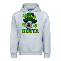 Heather Grey Lucky heifer Urban Hoodie - RanaPortraitStore