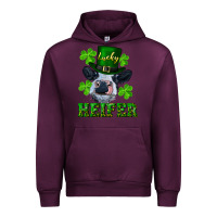 Mauve Wine Lucky heifer Urban Hoodie - RanaPortraitStore