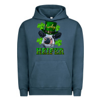 Pigment Midnight Navy Lucky heifer Urban Hoodie - RanaPortraitStore