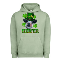 Pigment Oil Green Lucky heifer Urban Hoodie - RanaPortraitStore