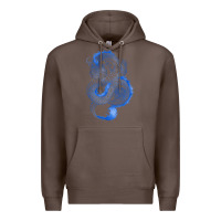 Coffee blue dragon Premium Hoodie - RanaPortraitStore