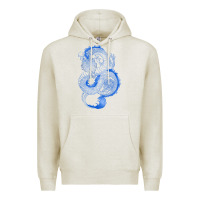 Oatmeal Heather blue dragon Premium Hoodie - RanaPortraitStore